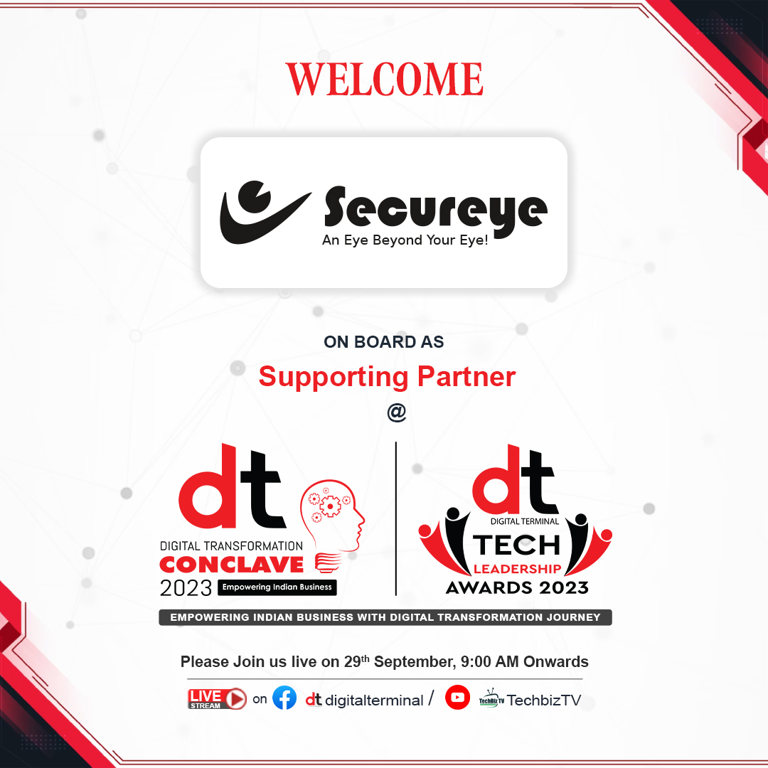 DT is delighted to Welcome 𝐒𝐞𝐜𝐮𝐫𝐞𝐲𝐞 as 𝐒𝐮𝐩𝐩𝐨𝐫𝐭𝐢𝐧𝐠 𝐏𝐚𝐫𝐭𝐧𝐞𝐫 for DT Conclave 2023 🌐       

 𝐂𝐥𝐢𝐜𝐤 𝐍𝐨𝐭𝐢𝐟𝐲 𝐭𝐨 𝐖𝐚𝐭𝐜𝐡 𝐋𝐢𝐯𝐞:youtube.com/watch?v=B1hEr8……  

Stay tuned for more updates.
 
#DTConclave2023 #DigitalTransformation  @infosecureye