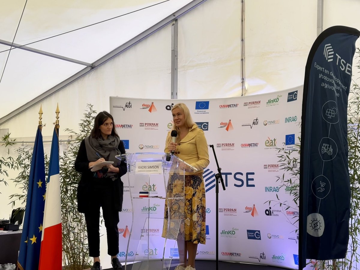 Laurent_Somon's tweet photo. Inauguration hier du site agrivoltaïque de #Brouchy en présence de Mathieu Debonnet - Président de TSE, Rollon Mouchel-Blaisot, Kadri Simson - Commissaire européenne en charge de l’énergie, Emmanuel Noiret, Christiane Lambert, Françoise Creté, Benoît Bougler. https://t.co/4FwXkBAqXP