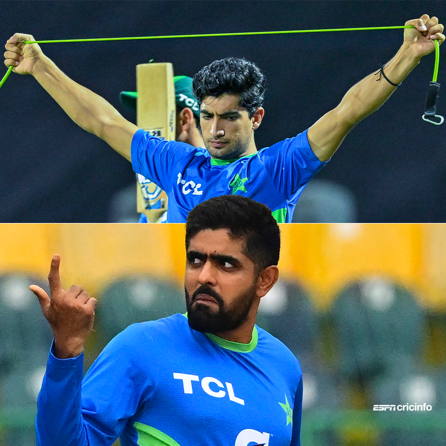 cricinfo's tweet photo. ICYMI, Hasan Ali replaced the injured Naseem Shah in Pakistan's World Cup squad 

Who would have you gone with,  🇵🇰 fans? 

#CWC23 | #CricketTwitter https://t.co/R879Zr6AdG