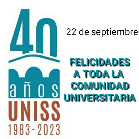 Buenos días. Este #22DeSeptiembre felicitamos a la Universidad José Marti de #SanctiSpíritusEnMarcha 🇨🇺 que hoy arriba a su 40 aniversario #UniversidadCubana
