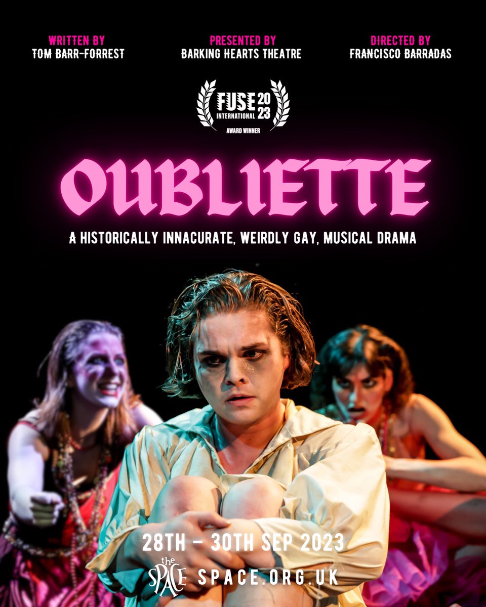 Barking_Hearts's tweet photo. 🏰 OUBLIETTE 🏰 

We’re back and we’re ready to take a bite out of @SpaceArtsCentre !!!

⚡️ Our award-winning show runs from the 28th to 30th of September at 7:30pm every night &amp; 2:30pm on Saturday!

‼️ Tickets available here: https://t.co/BXPMPFtJ34 https://t.co/cKdMUPeAtV