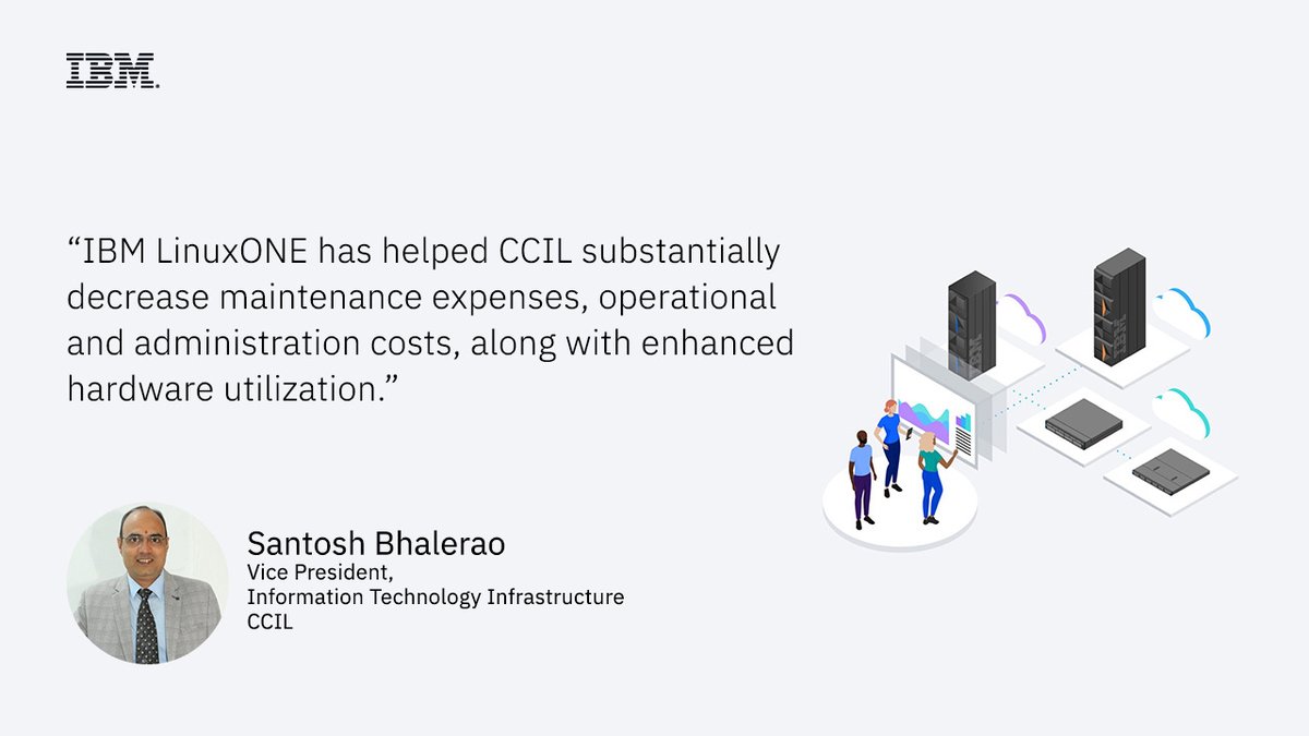 Learn how CCIL leveraged #IBM #LinuxONE to modernize its infrastructure to accelerate digital transformation and ensure future scalability, security and performance. 
👉Read more: ibm.co/48o8ybq
#security #IBMIndia