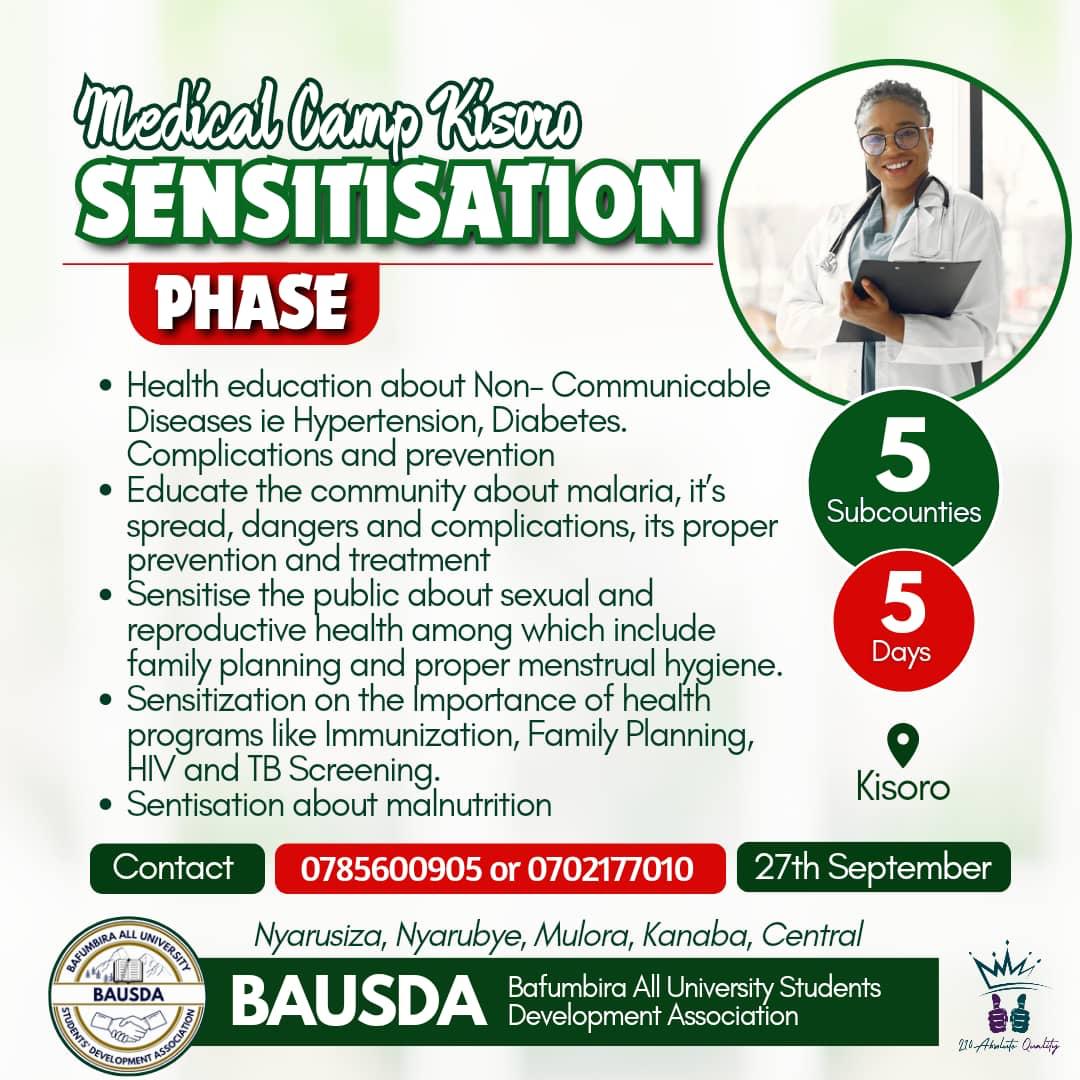 There is a sensitization about health issues in kisoro district. This campaign will take place next week starting 27th Sept. 
<a href="/vomuhabura/">Voice Of Muhabura 88.9FM</a> <a href="/bufumbiranews/">Bufumbira News</a> <a href="/kisorofm/">Kisoro FM Uganda</a> <a href="/GahimaKeith/">Alex Gahima</a> <a href="/benon_nizo/">Nizo Benon</a> #Health #mutorerehospital #kisorohospital.