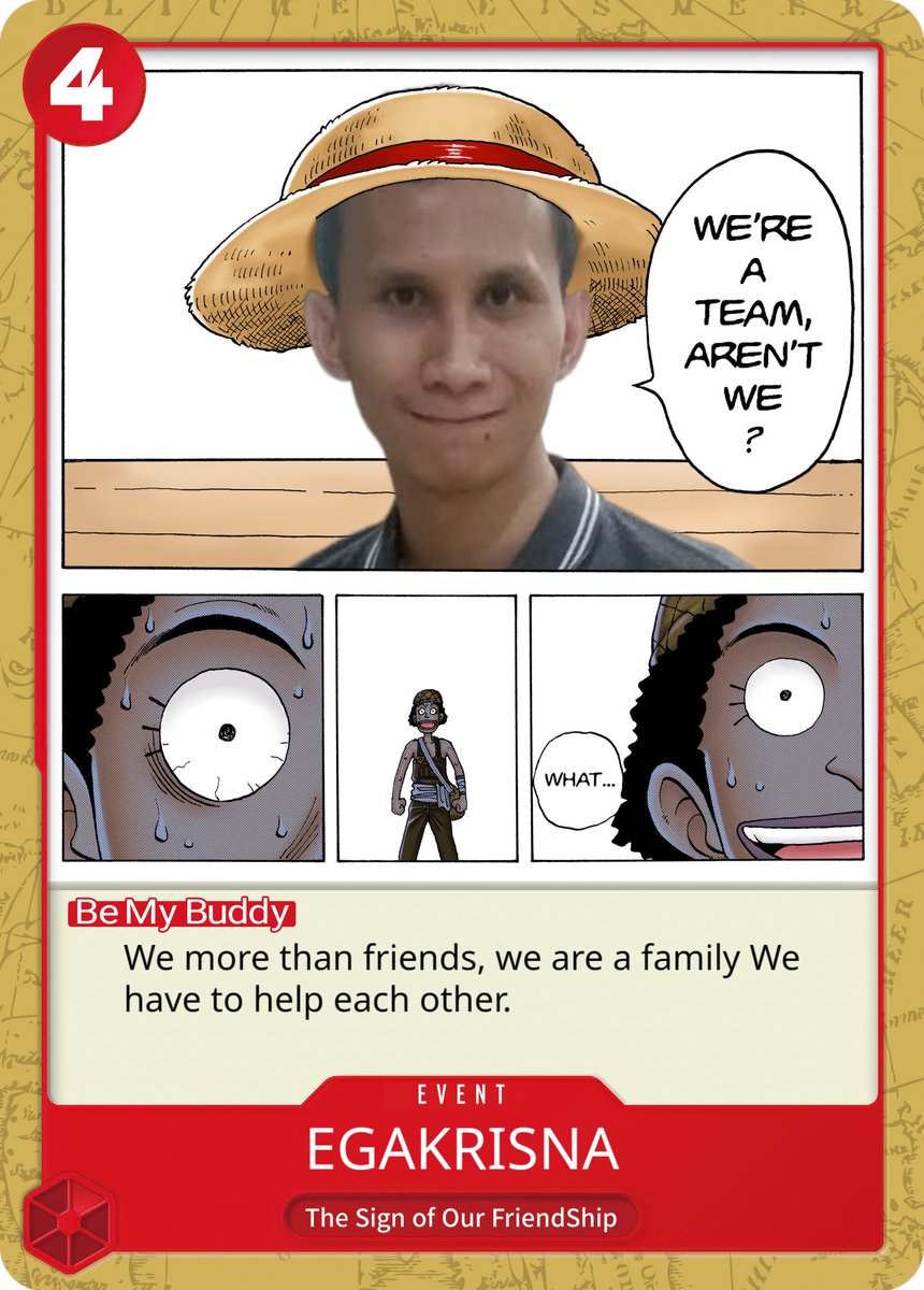 #bemybuddycampaign play one piece tcg with me 
@ikhsanindrap 
 . 
<a href="/ONEPIECE_tcg_EN/">Official One Piece Card Game English Version</a>