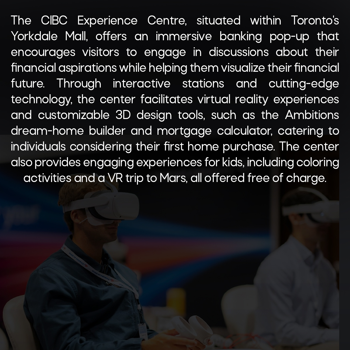 AafmIndia's tweet photo. Future-Forward: Virtual Reality Redefines Banking Experience at CIBC
#virtualreality #bankingexperience #cibc #futureforward #techinnovation #vrbanking #customerexperience #financialservices #metaverse #VR #banking #immersivebanking #aafm #aafmindia https://t.co/M3wHsxBran