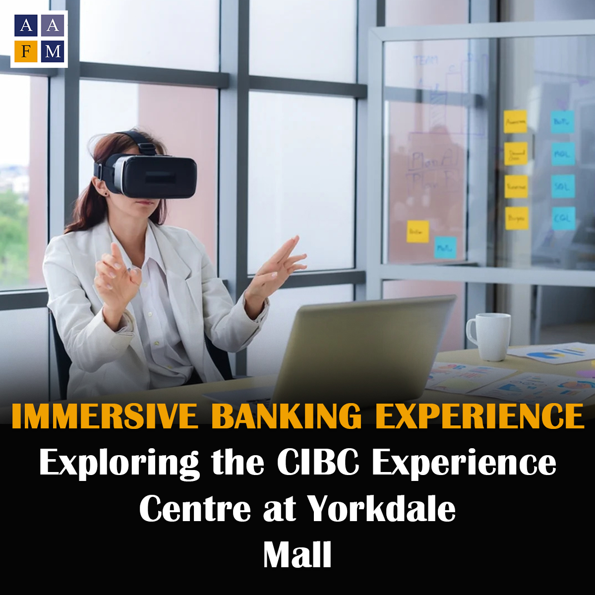 AafmIndia's tweet photo. Future-Forward: Virtual Reality Redefines Banking Experience at CIBC
#virtualreality #bankingexperience #cibc #futureforward #techinnovation #vrbanking #customerexperience #financialservices #metaverse #VR #banking #immersivebanking #aafm #aafmindia https://t.co/M3wHsxBran