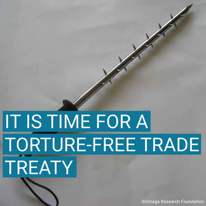 Omega_RF's tweet photo. We support the SRT's call to prohibit the trade of inherently abusive #ToolsOfTorture & the need to control the trade in other law enforcement equipment that can be misused. We endorse her call for an international legally-binding #TortureFreeTrade treaty https://t.co/mqsuovwh2g