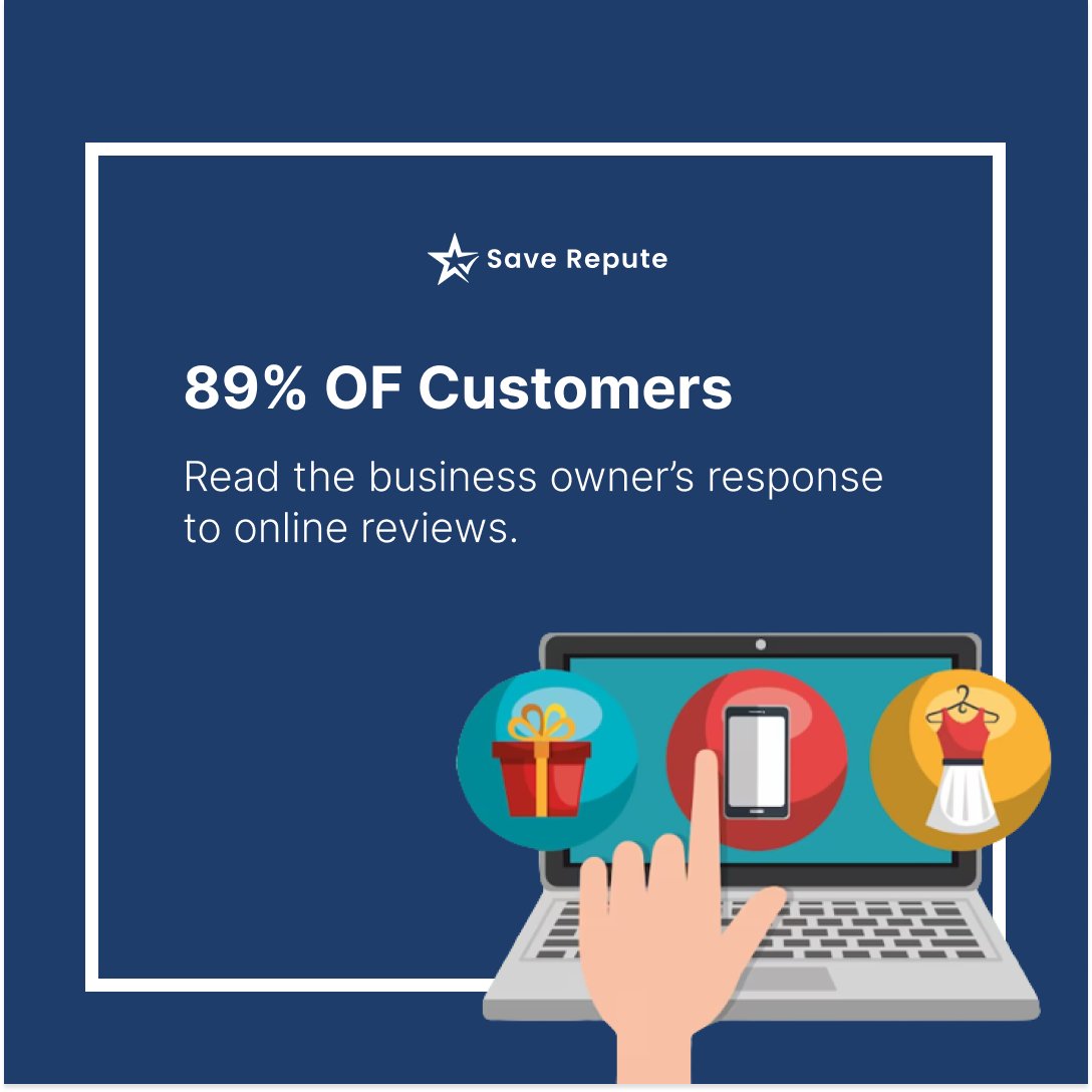 Saverepute's tweet photo. Business Owner's Response to Online Reviews: "The Power of Responding! 📢 Acknowledging reviews can turn a negative into a positive and show customers we care.
.
.
.
#onlinreputation #onlinereviews #saverepute #starreviews #reviewsmatter #reputationmanagement #onlinepresence https://t.co/YtmTWwKTcX