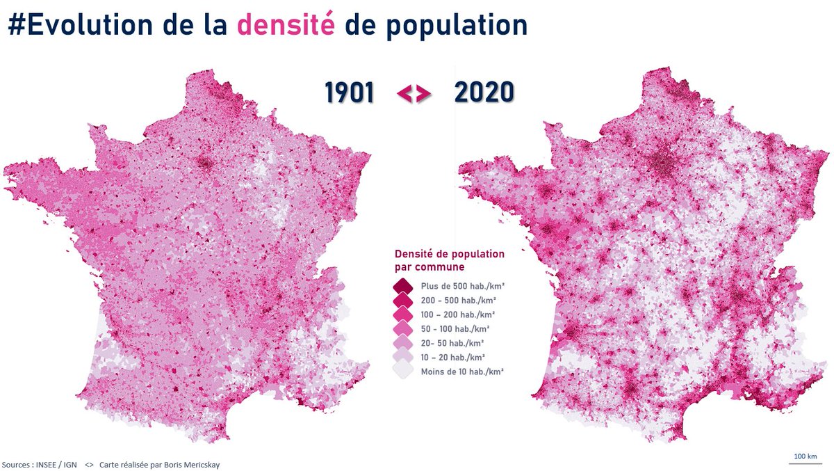 BorisMericskay's tweet photo. 🗺Suite à l'excellente vidéo de @HugoDecrypte avec @SebOliveau  sur la "Diagonale du vide" (https://t.co/MvuyxuagSN) il était important de refaire et publier cette carte ! https://t.co/XYvt8bfTbt