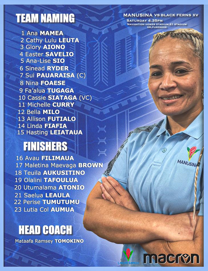 Manusina_SWR's tweet image. Saturday 23rd September vs Black Ferns XV
Navigation Homes Stadium, 21 Stadium Road, Pukekohe. 4.39pm kickoff