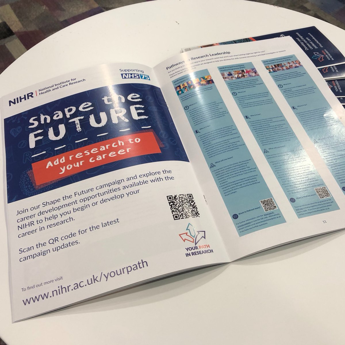 At yesterday's 'Research, the NHS and You' event we discussed ways to develop a career in health and care research.
Interested to make research part of your role?
Visit the link below and watch out for our #ShapeTheFuture campaign this autumn. #NIHRN2R23  nihr.ac.uk/health-and-car…