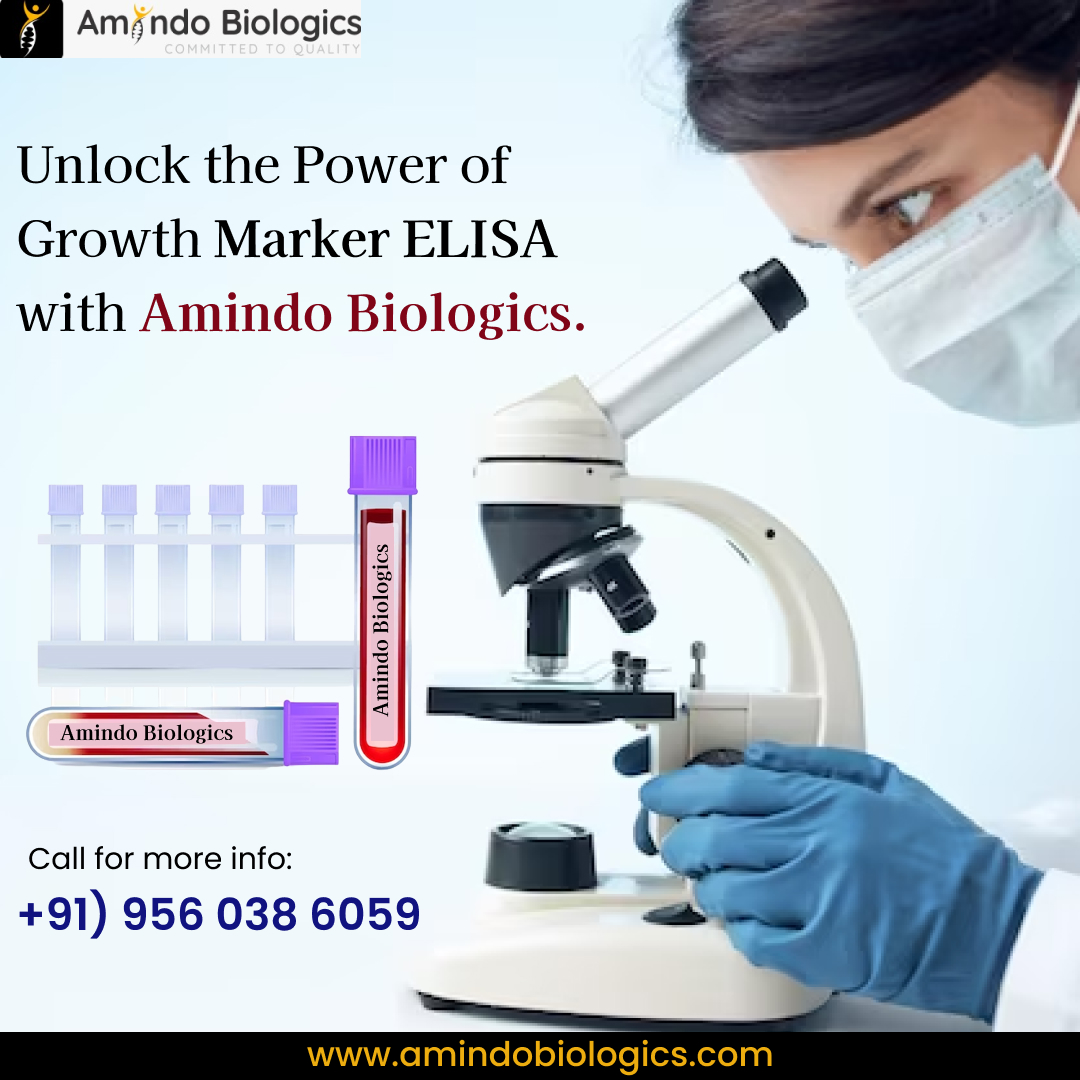 Unlock the Power of Growth Marker ELISA with Amindo Biologics! 

#AmindoBiologics #GrowthMarkerELISA #ScienceInnovation #BiotechAdvancements #LifeSciences #Biotechnology  #TechInScience
#TechInScience #BioInnovation #LabLife #DiscoverScience #Biomarkers