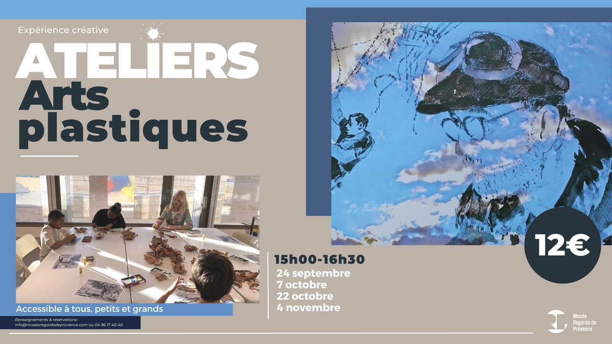 Découvrez nos ateliers créatifs autour de l'exposition "Trilogie de Jean Le Gac". Son univers mobilise pastel, photos, écriture, permettant d'aborder différentes approches artistiques. La visite-découverte est suivie de la séance créative en s’inspirant des œuvres sélectionnées