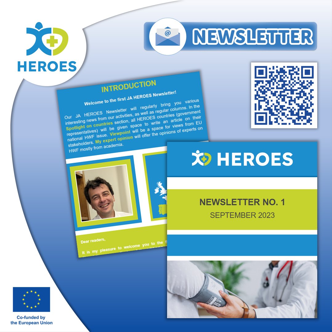 📢 The 1st issue of our Newsletter @JA_HEROES is here! 🆕 If you missed the chance to subscribe and are interested in important news and interesting articles, check out the 1st issue here: ➡️ bit.ly/heroes-newslet… 🇪🇺 #EU4Health #HealthUnion 🇪🇺 @EU_Health @EU_HaDEA