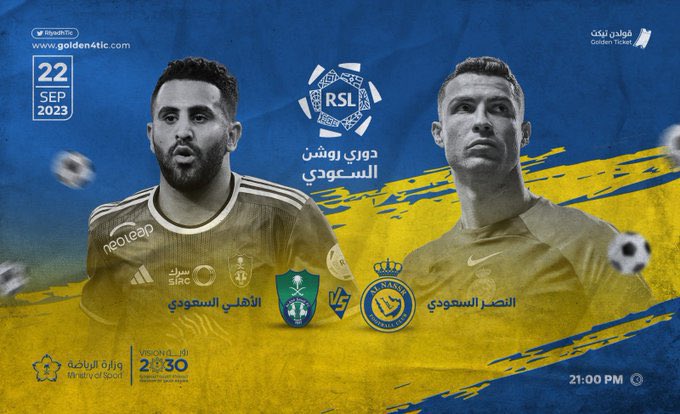 Ahmed_aberg's tweet photo. تذاكر 🎟️
مباراة النصر VS الأهلي 🌪️
لقاء الأهلي والنصر 🔥🔥
#النصر_الأهلي 
🗓️22 سبتمبر2023
🏟️الأول بارك 

> للحجز والاستفسار وتساب 📲
https://t.co/GomKKBV2kd

#اليوم_الوطني_السعودي_93 #لقاء_محمد_بن_سلمان #RealSociedadInter #طوني_خليفة
#ليلة_الجمعة #الهلال_ضمك https://t.co/EMLcNNZs4z
