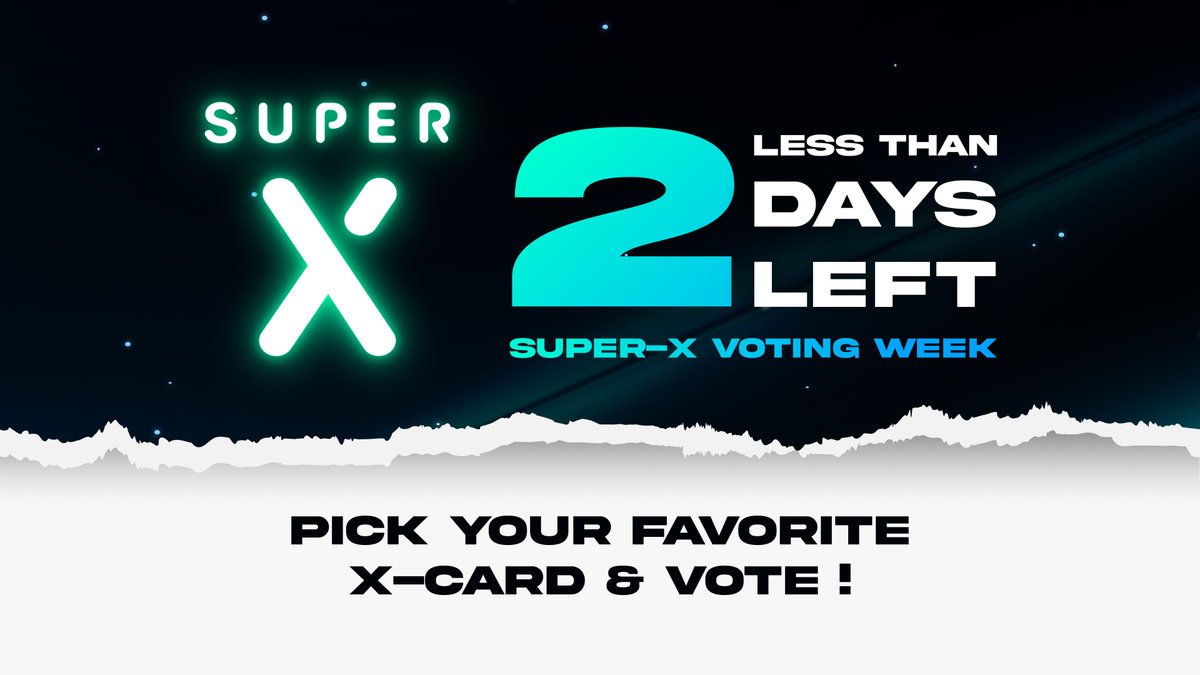 starzdotfun's tweet photo. 🚀NYXS Super-X Voting Week is in full swing! 🗳️ Only 2 days left to cast your votes. Support your favorite X-members and win the prize together. Don't miss out! ⏰ #NYXSSuperX #VotingWeek #2DaysLeft #YourVoteCounts https://t.co/4HXZSVg98M