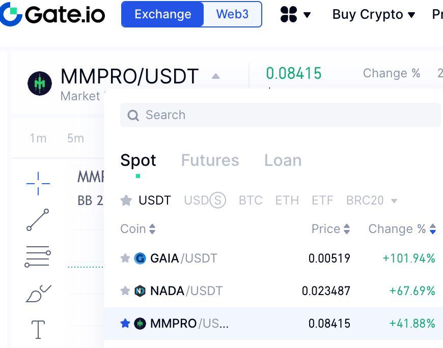 MarketmakingX's tweet photo. 📊 MMPRO Top 3 On Gate
One more achievement today💪 - #MMPRO Token is on the list of Top 3 gainers on gate exchange.
Click the link below to buy MMPRO on gate👇
https://t.co/23RTkjrWqn
💲 Make some profit with MMPRO !
#gateio #MMProToken https://t.co/sglUG7qF3E