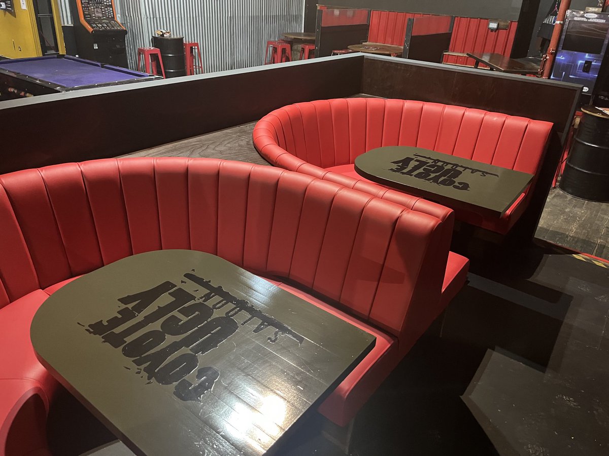 valebarfitters's tweet photo. New seating and tables for coyote ugly swansea https://t.co/vGKX1qmn5k