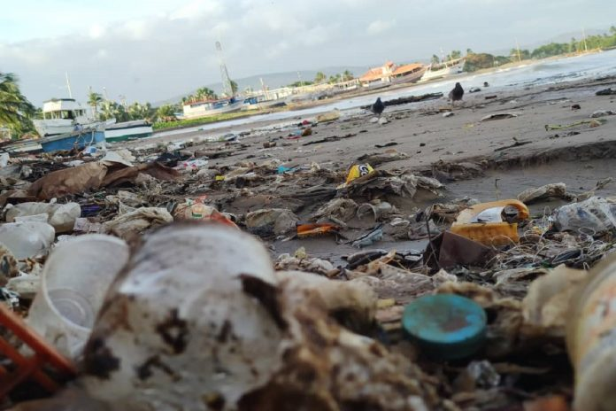plasticosis's tweet photo. A Coca-Cola PET bottle thrown on a beach in Paraguaná, Venezuela, will degrade into a trillion nanoplastic particles that will travel by air and sea to the United Kingdom, and vice versa.
A global pandemic urges a global approach.
#Plasticosis https://t.co/bTYwsM61aC