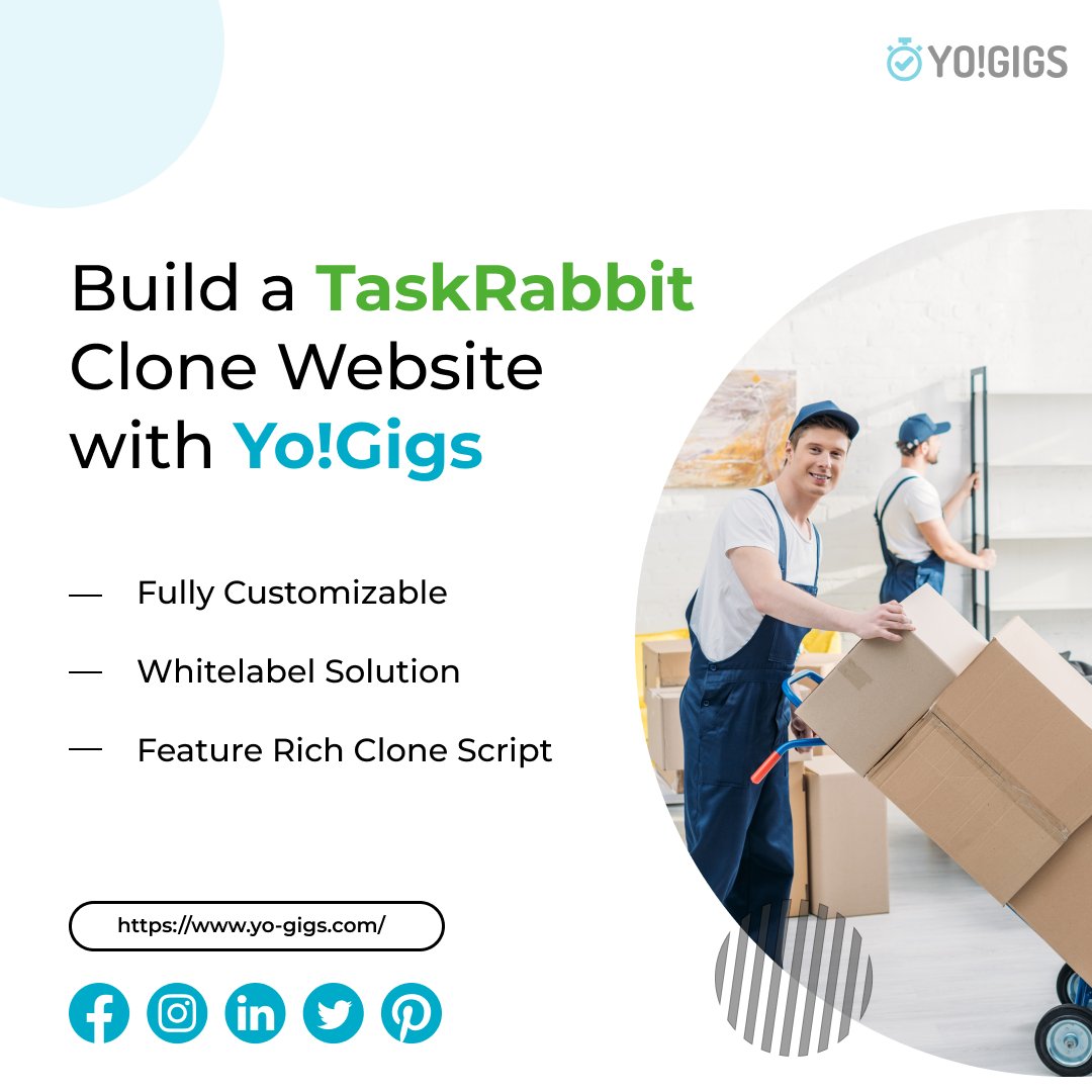 _YoGigs's tweet image. Build a TaskRabbit Clone Website with Yo!Gigs
Your go to solution to connect service seekers with providers and get jobs done in time.
#taskrabbitclone #buildwebsiteliketaskrabbit #yogigs