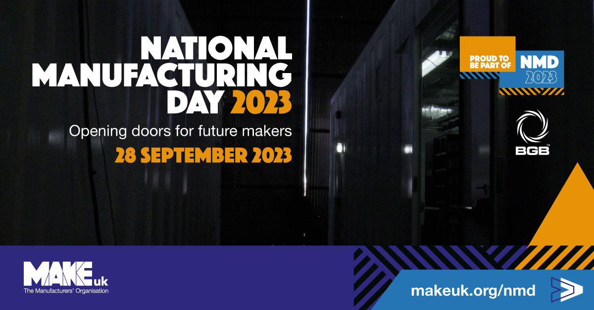 With National Manufacturing Day just around the corner #nmd2023 , BGB will again be opening our doors to prospective #engineers of the future! We hope more firms around the UK will join us as we celebrate this worthwhile annual event
#engineersofthefuture #madeinUK <a href="/MakeUK_/">Make UK</a>