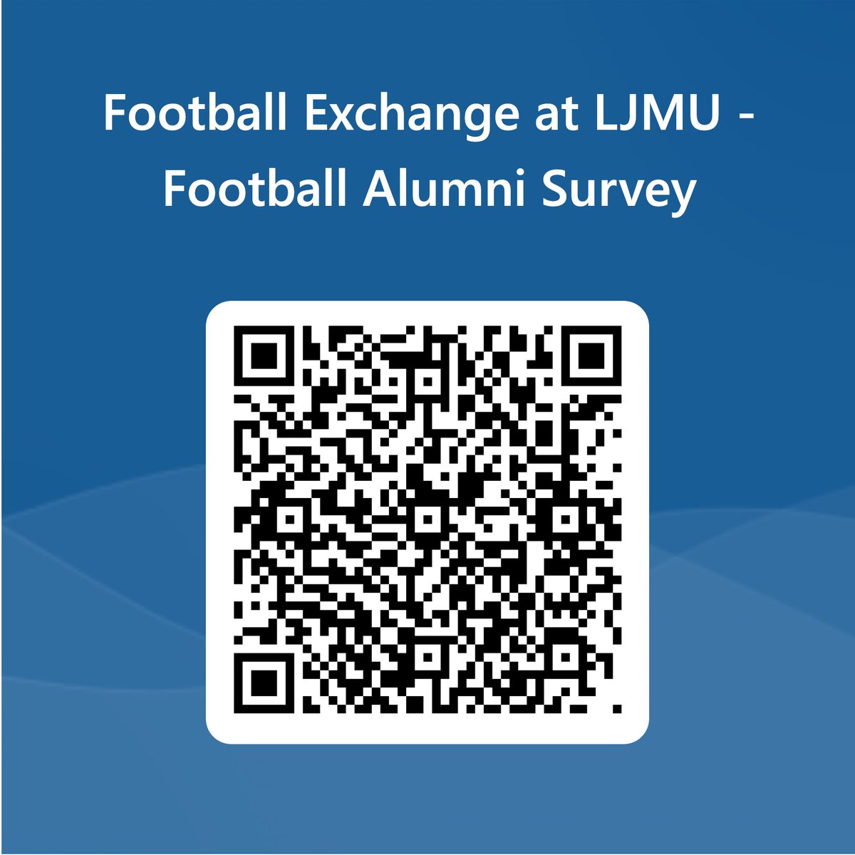 Calling all LJMU School of Sport and Exercise Sciences Alumni! We are conducting a survey on careers and progression, so we need your input. Please follow the link or scan the QR code below to access the short survey. Thank you! #SF25years #SFalumni forms.office.com/Pages/Response…