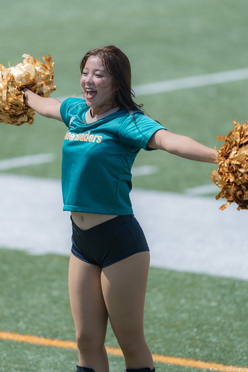 Quropan's tweet image. どんだけIkumiさん撮ってんだってくらい数あるんだけど、撮りやすいフォーメーションの位置ってあるの、本当だよ（嘘っぽい言い訳）  
 
 第２節 ９月３０日（土）15時開始
試合会場：MKタクシーフィールドエキスポ

#jstarsチア
#TRIAXIS
#jstars