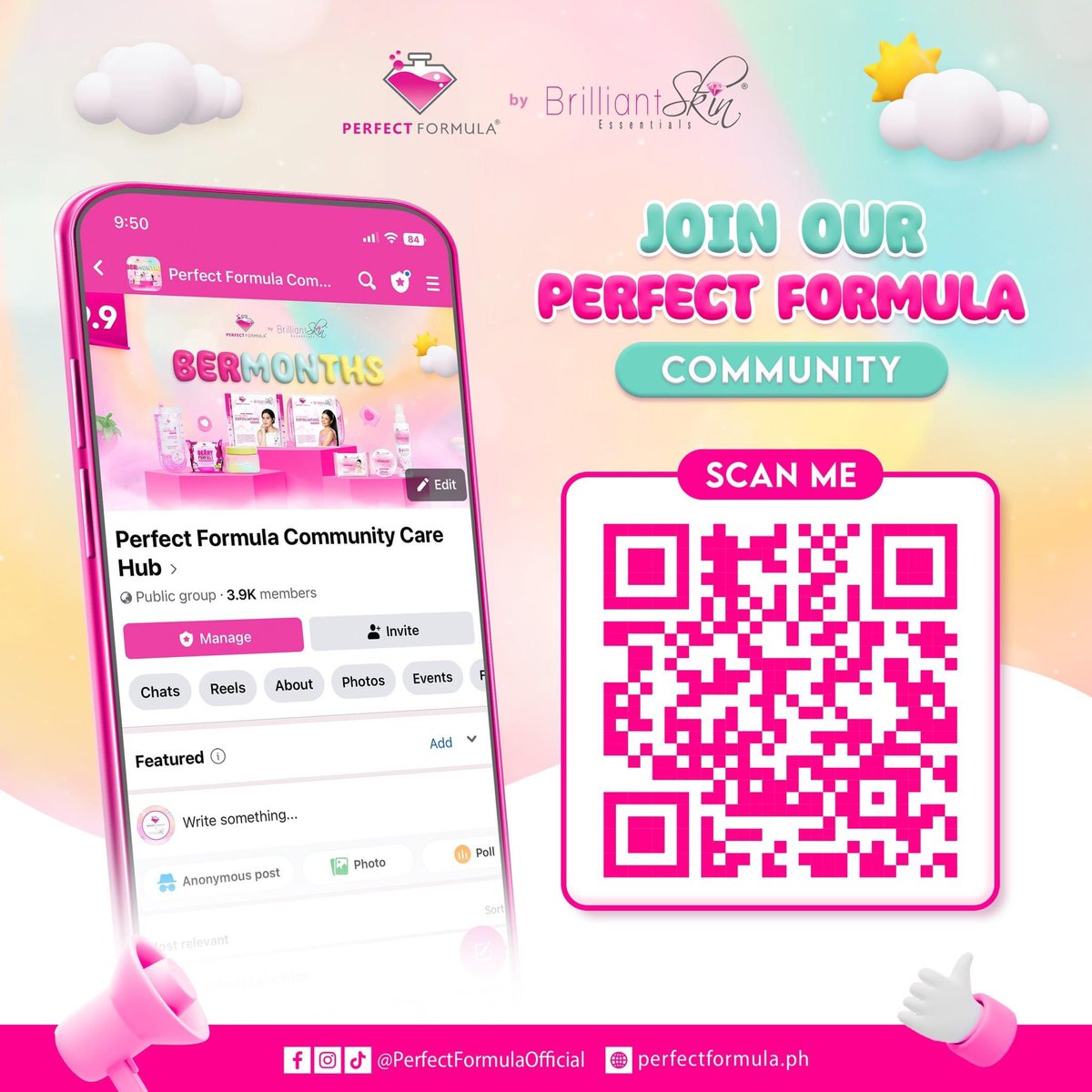 _PFofficial's tweet photo. Are you looking for a place to find exclusive deals and fantastic giveaways? 😍

Look no further! Join our Perfect Formula Community Care Hub and unlock a world of perks! 🥰 https://t.co/aGxxil0xOs