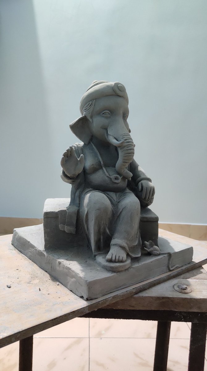 wale_ashutosh's tweet photo. "This year's homemade Ganpati... Happy Ganeshotsav to all Ganesha devotees!"

#GanpatiBappaMorya #Ganpati2023 #ganpatiidols #GanpatiBappa #sculpture #Ganeshotsav2023 #Ganesha #sculptureart https://t.co/qQcoO6FQ4H
