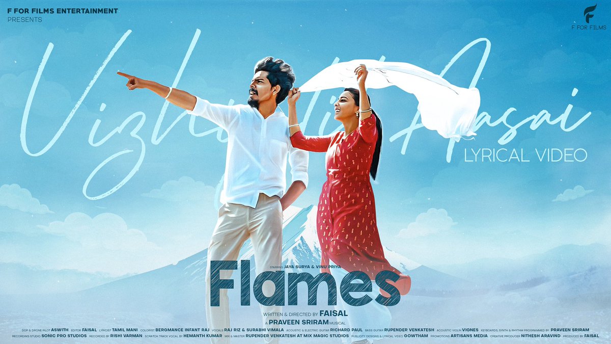 Ammu_Abhirami's tweet photo. Glad To Release The Romantic-Track #VizhigalilAasai As First-Single From #Flames ๐ค!
Watch โถ๏ธ https://t.co/0TzcpO7JQ7
Congrats To Whole Team To Get Huge Success !!
@dir_5sal @GowthamrajEdit #Jayasurya #Vinupriya #Praveensriram #Aswith https://t.co/ohVAjNILO6