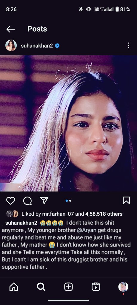 SalmanKhanFCRaj's tweet photo. Mata-Pita Ko Filmo Ke Alava Apni Family Par Bhi Dhayan Dena Chahiye... Sab kuch Paisa Nhi Hota Hai.... #SRKFamily .
#SRK #SRKians #ShahRuhKhan #GoriKhan #ShuhanaKhan and Mostly #AaryanKhan. 

@iamsrk @gaurikhan #Jawan https://t.co/vv1xDTuFZh