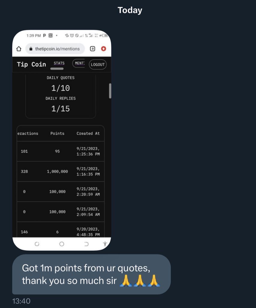 InfoSpace_OG's tweet photo. Want a free 1M $tip Points?

Follow these steps:

1. Follow me

2. ❤️ &amp; RT this Tweet

3. Quote the Tweet 

That's all 

Let's run it up

@tipcoineth #tip https://t.co/nocbk8hiAG