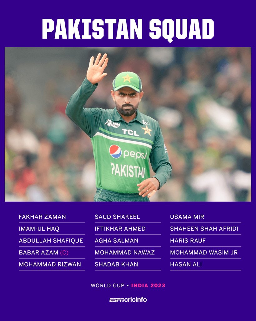 Ali_Alyyyy's tweet photo. #squad #WorldCup2023 ,#CricketWorldCup2023 #Amir https://t.co/Go6B95EPJS