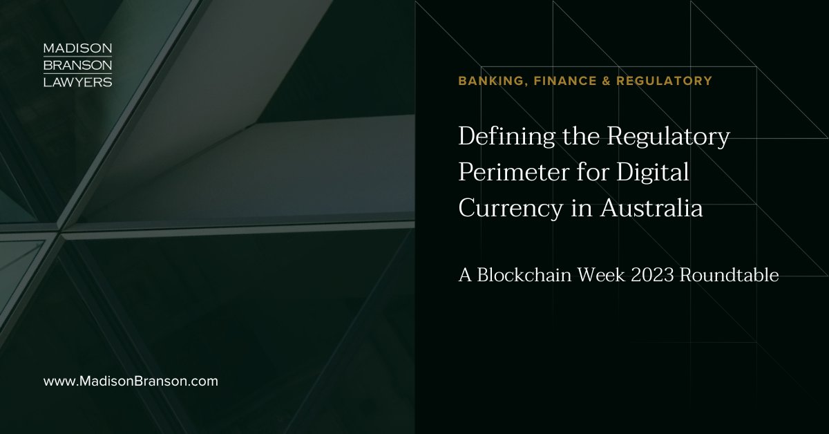 MadisonBranson_'s tweet photo. @BlockchainAUS #Blockchain Week 2023 roundtable discussed the challenges & uncertainties surrounding the lawful use of crypto & decentralised technology. @STsapepas & others explored the need to redefine financial product definitions to accommodate decentralisation & address regulatory gaps.

Watch the discussion: https://t.co/4Z3T044DuZ

#CommercialLaw #Law #FinTech