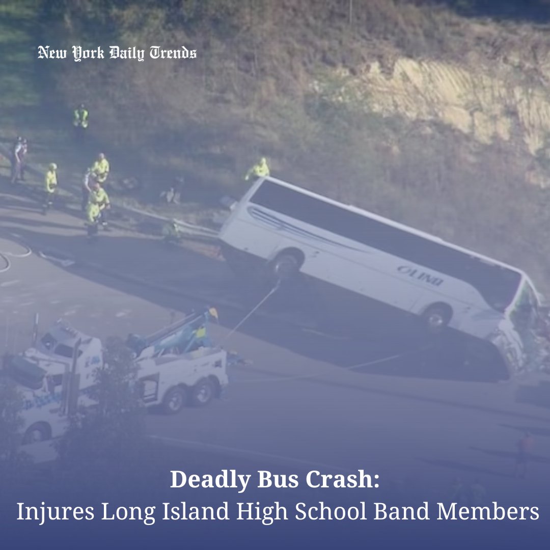 The accident, likely due to a faulty tire, occurred as the bus carried members of a high school band to a camp, with investigations ongoing.