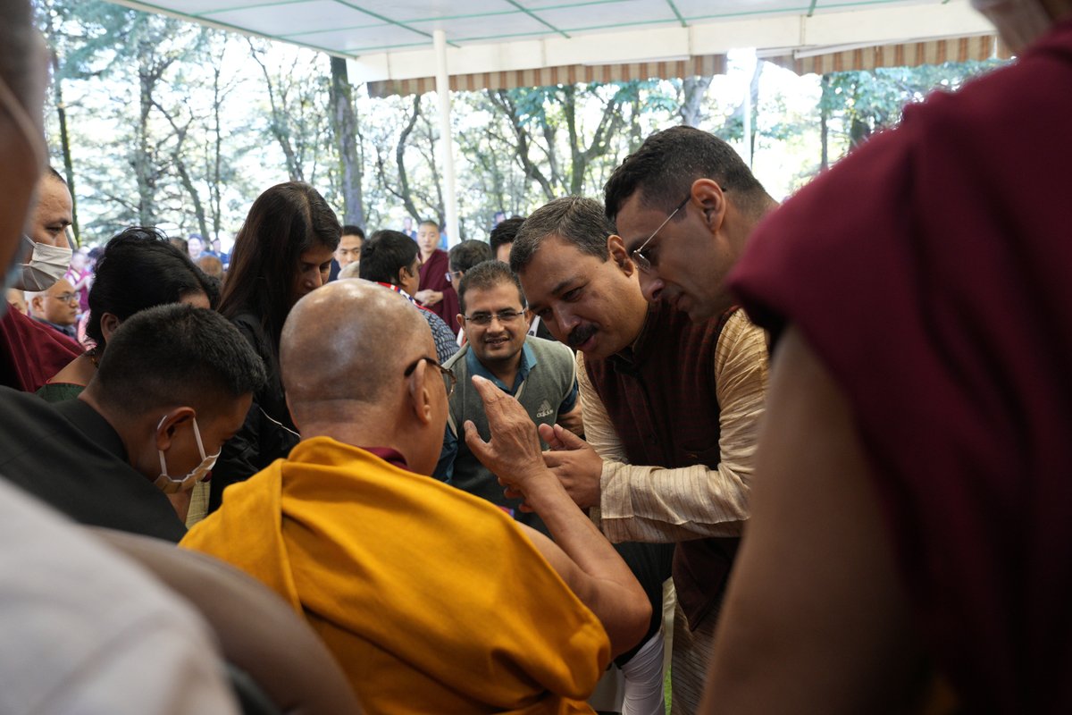 In Photos: His Holiness the 14th Dalai Lama with members of the Bharat Tibet Sangh across India at His residence in Dharamshala, Himachal Pradesh, India, on 22 September 2023.

Photo: Office of His Holiness the Dalai Lama