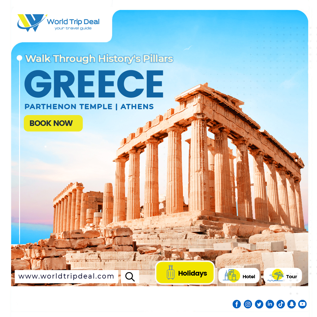 Greece with World Trip Deal! 🇬🇷🏛️ Embrace its rich history and captivating allure. Exclusive deals available at worldtripdeal.com!

BOOK NOW: worldtripdeal.com/greece-holiday…

#Greece #ExploreGreece #GreeceHoliday #HolidayPackages #Fyp #Explore #Travel #UAE  #InstaTravel #Dubai