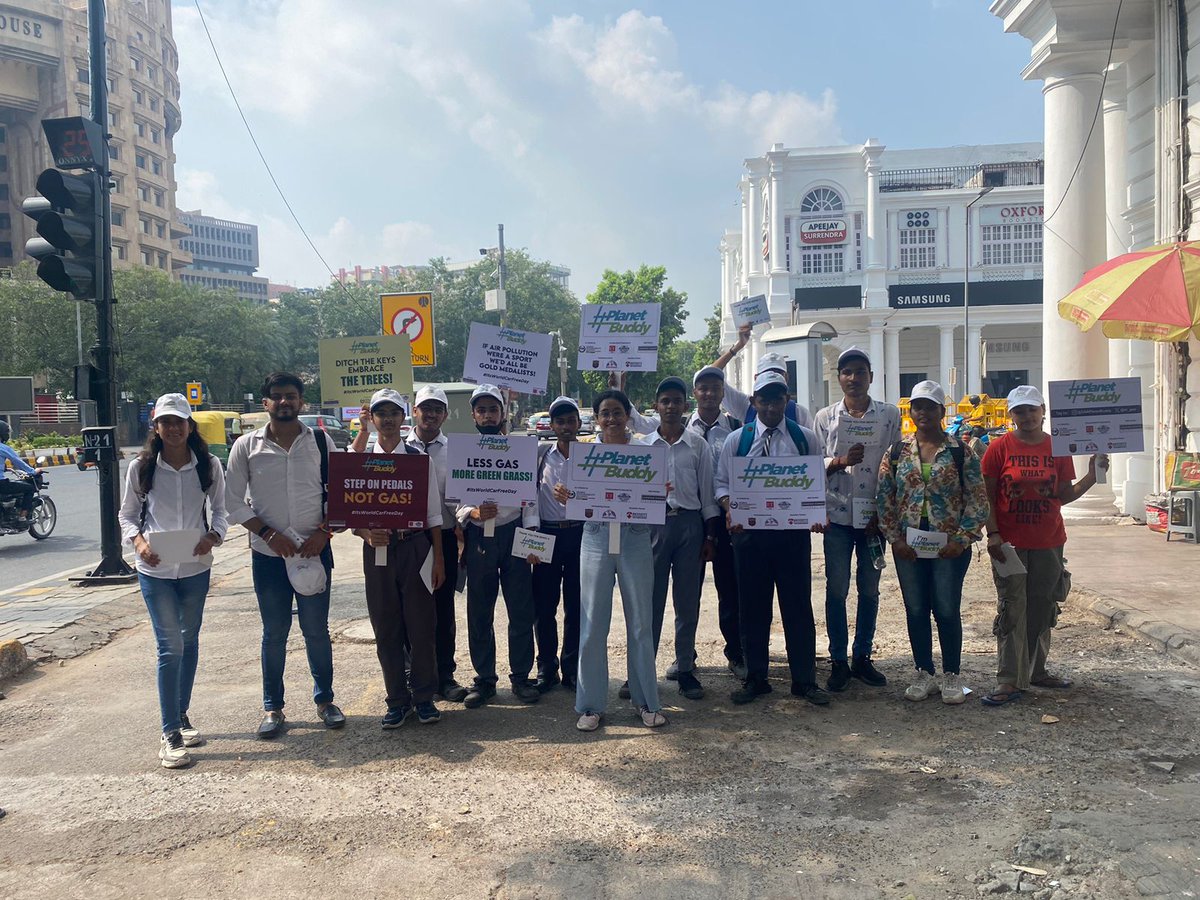 Today, let's choose the planet over pollution!  

Join the World Car Free Day movement, leave your car behind!    

Live now at Connaught Place, New Delhi

#WorldCarFreeDay #ItsWorldCarFreeDay #ETWorldCarFreeDay #CarFreeDay #GreenCommute #CleanAir #NoCarsToday #EcoFriendlyTravel