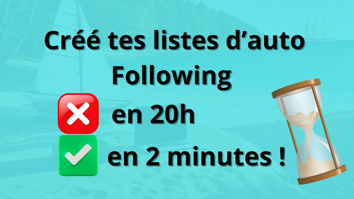 🚨 AUGMENTATION DU PRIX X2 ! 🚨

Depuis la NOUVELLE LIMITE TWITTER !

Il faut encore plus de temps pour faire des listes de followers engagés

ALORS, prends tes listes dejà faites, en 5 langues : bit.ly/44vAfM7

1 Liste = 5€, dépêche toi avant qu'elle ne passe à 10€ ⏳