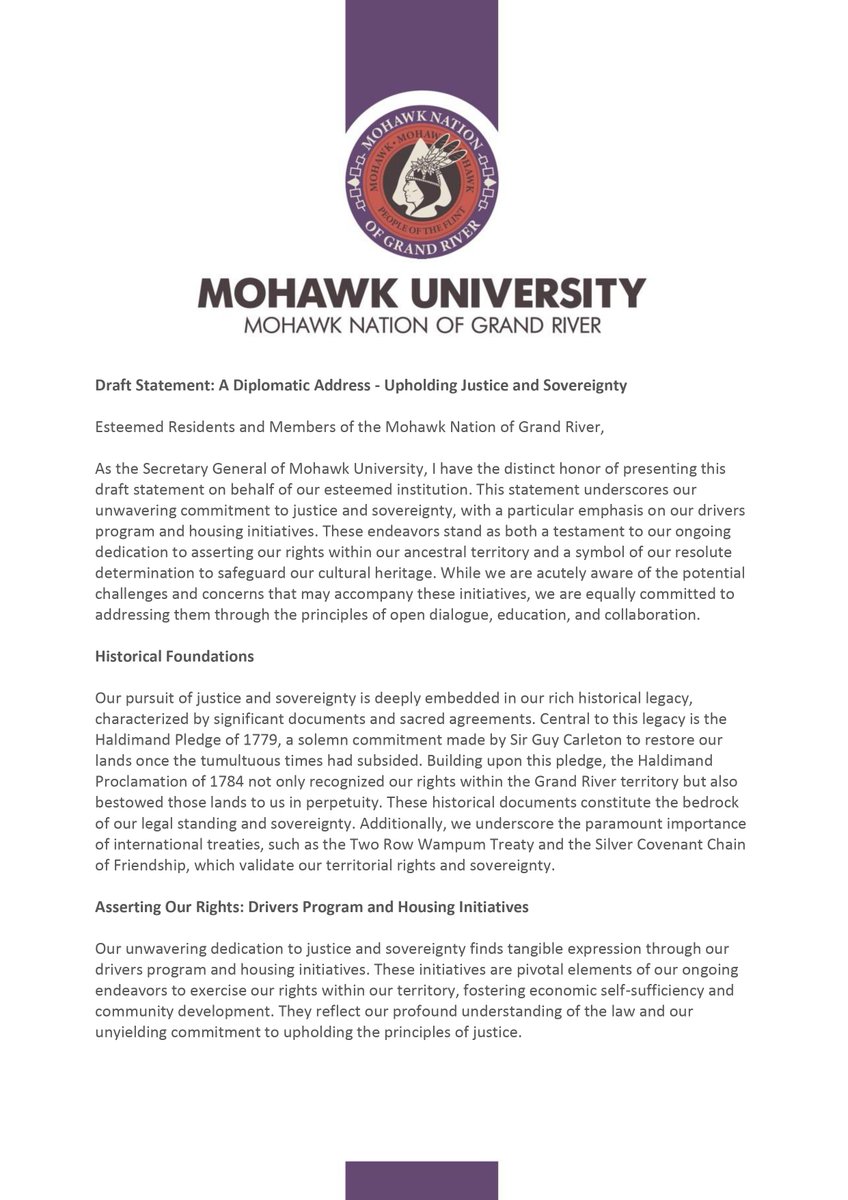 Mohawk University tweet media