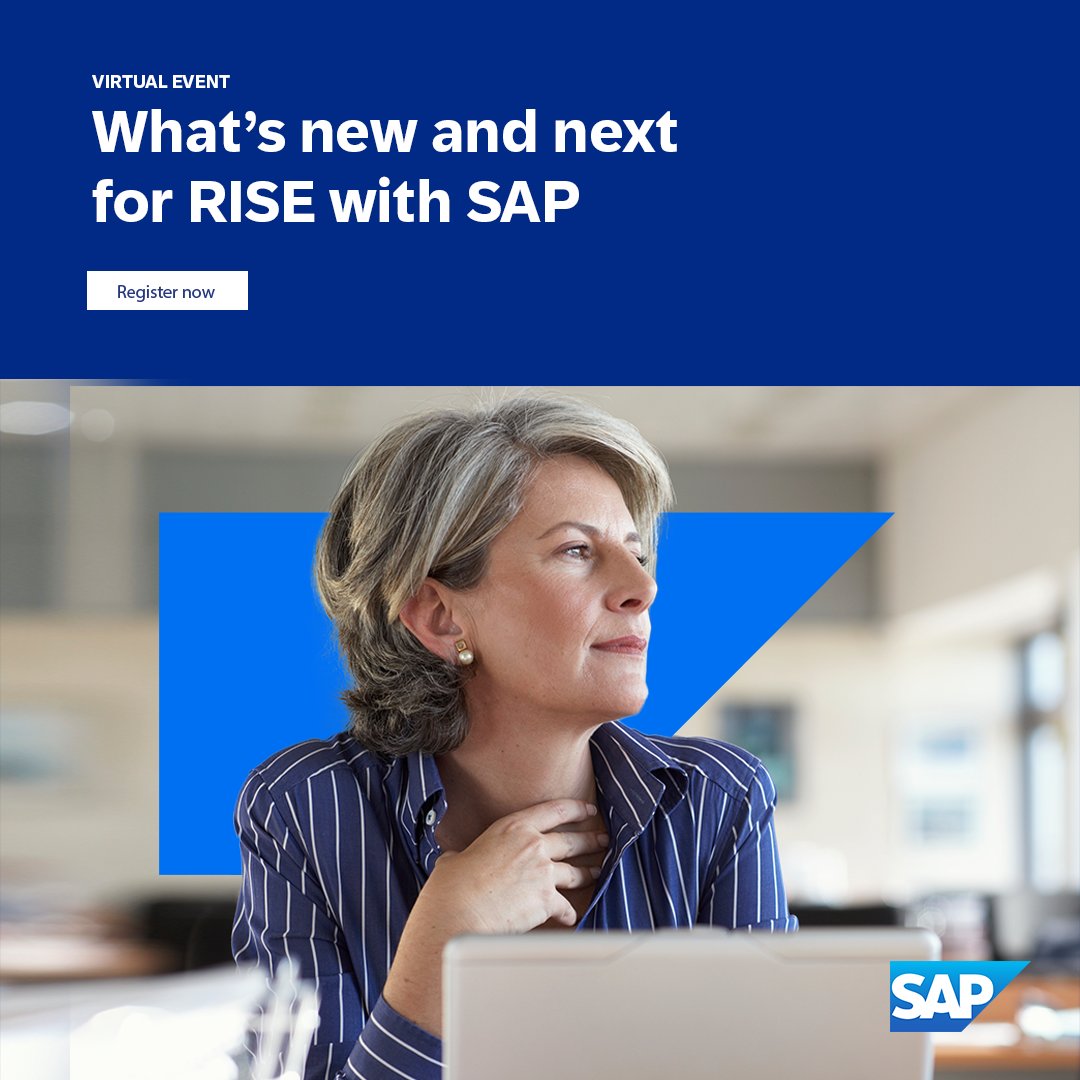 JvandeWaartSBON's tweet image. Come explore the innovations SAP is bringing to ERP!
📆Sept 26: Industry experts, customers, and partners will join SAP leaders to discuss SAP&apos;s cloud strategy, innovations, #AI for ERP, and more.

Learn more about this live broadcast: imsap.co/6012uBXVi
#RISEwithSAP
#S4HANA