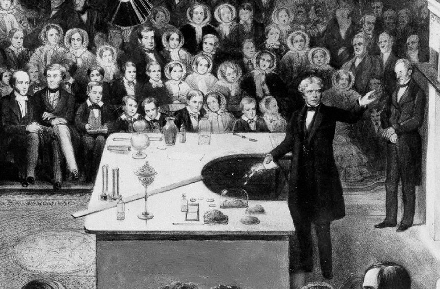 #OnThisDay 1791 - one of my scientific heroes Michael Faraday was born.

He came from a humble background to become Professor at @Ri_Science & Fellow of @royalsociety, making major scientific contributions especially on electromagnetism. Also founded the famous RI #xmaslectures.