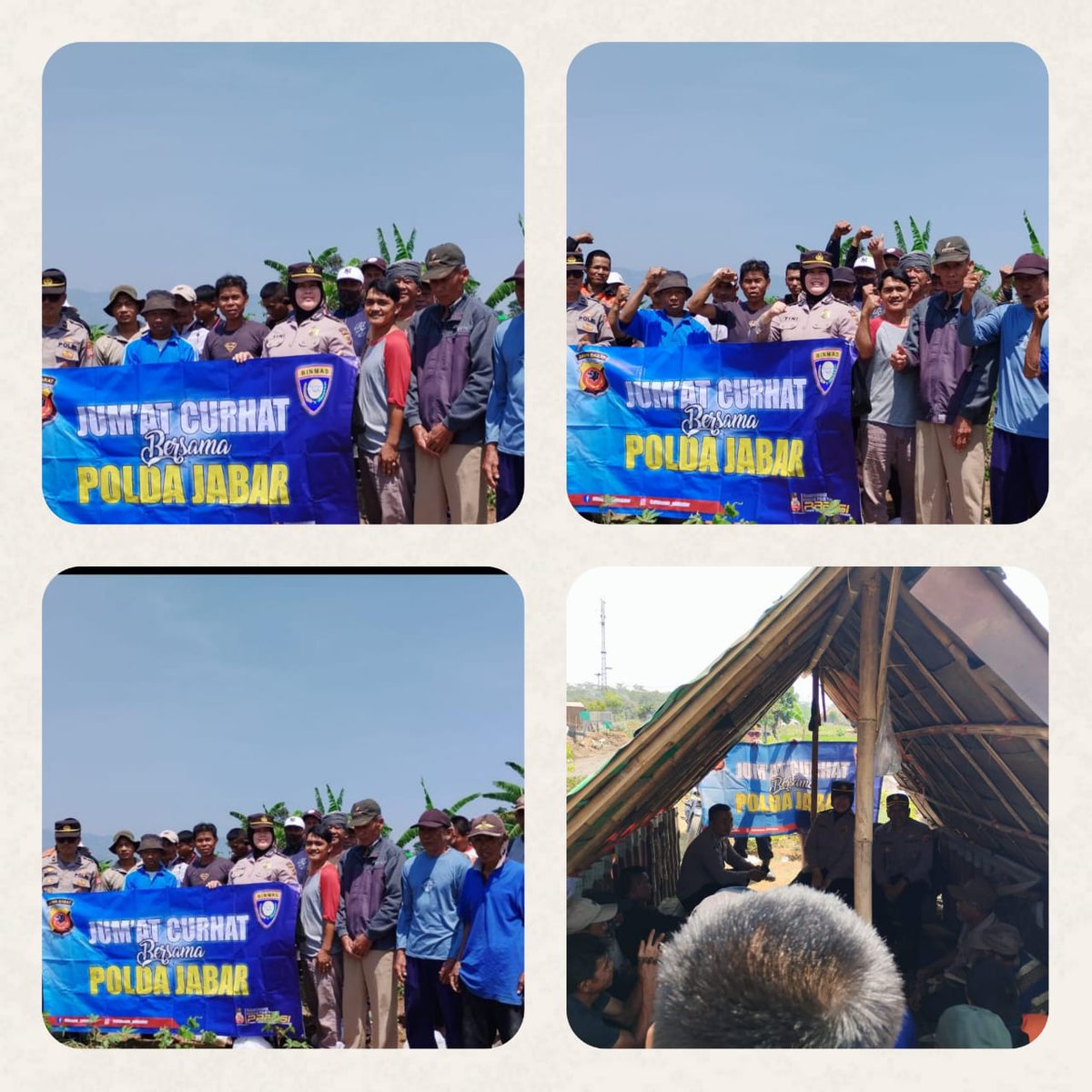 Ditbinmas Polda Jabar melaksanakn Jumat curhat di wilkum Polda Jabar