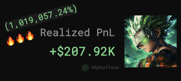 cryptoscouterai's tweet image. Scouter Detected!
+1,000,000%? You didn’t see it wrong 😱

Let’s investigate who’s this smart trader 🔎🔎