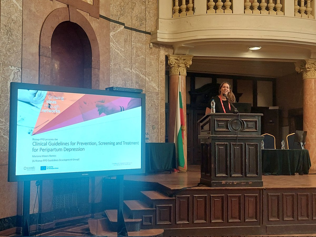 NakicRados's tweet image. Starting the 2nd day of the @RiseupPPD conference with @MariMoura_Ramos presenting our #Guidelines for #PeripartumDepression management.
@anaganhoavila @ASkalkidou @laurence_vda @IlariaLega @MijkeLvdB @MamasyBebes4 @KittelSchneider Rena Bina, Ana Uka, Angela Lupatelli, Greg Shael