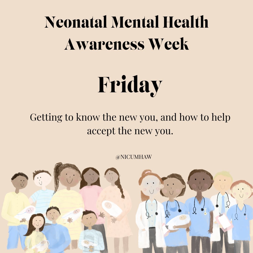 Today is the final day of this year’s Neonatal Mental Health Awareness Week, and we want to say a huge thank you to everyone who has contributed!Our theme for today is ‘Getting To Know The New You’, & joining us is NICU Mum and Psychologist Frankie from @MiracleMoon. #NICUMHAW23
