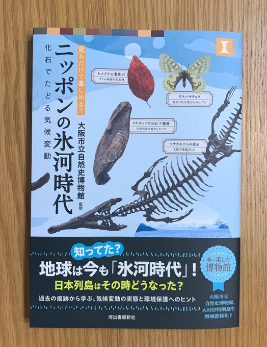 大阪市立自然史博物館監修『ニッポンの氷河時代 化石でたどる気候変動』届いた 