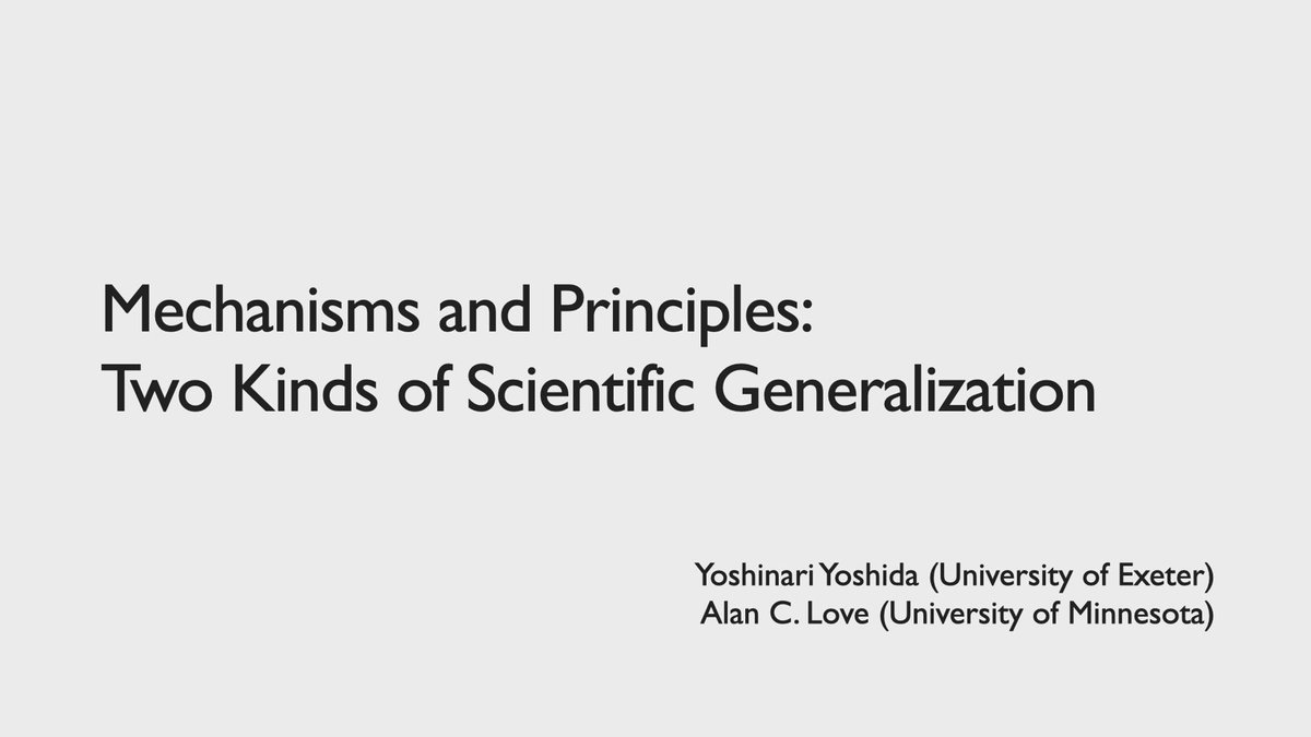 YoshinariYsd's tweet image. Although I’ve forgotten to tweet, I AM attending #EPSA2023. And I will give a presentation (coauthored with Alan Love) today in the session: &quot;Laws and Principles,&quot; which starts at 11am!