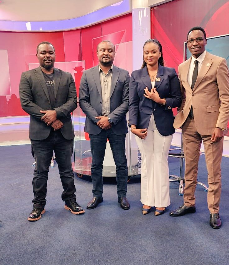 kibetkiruiG's tweet photo. Hon. @WakiliAsab  at @tv47news   with other national leaders. He has recognized  the role in which youths play in nation building. The youth of a country determines the future of a nation. https://t.co/VVEuupGATx