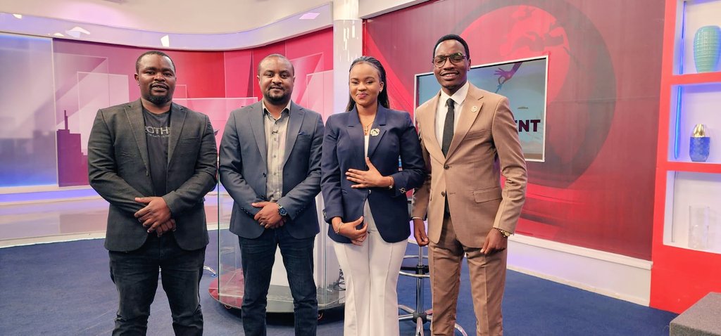 kibetkiruiG's tweet photo. Hon. @WakiliAsab  at @tv47news   with other national leaders. He has recognized  the role in which youths play in nation building. The youth of a country determines the future of a nation. https://t.co/VVEuupGATx